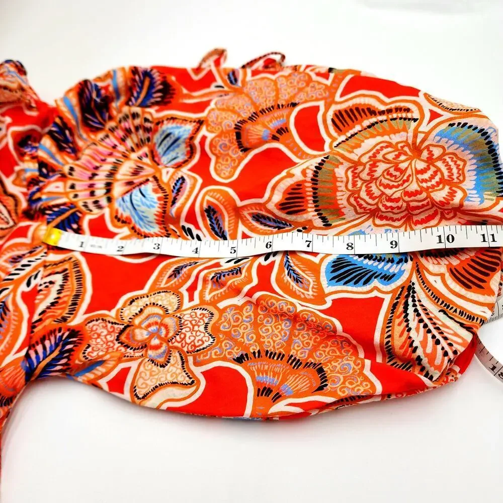 MISA Sari Floral Poplin Balloon-Sleeve Mini Dress - Picture 7 of 12